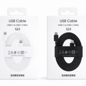 cable usb tipo c a tipo c linea s samsung 1.8m carga rápida datos alta calidad
