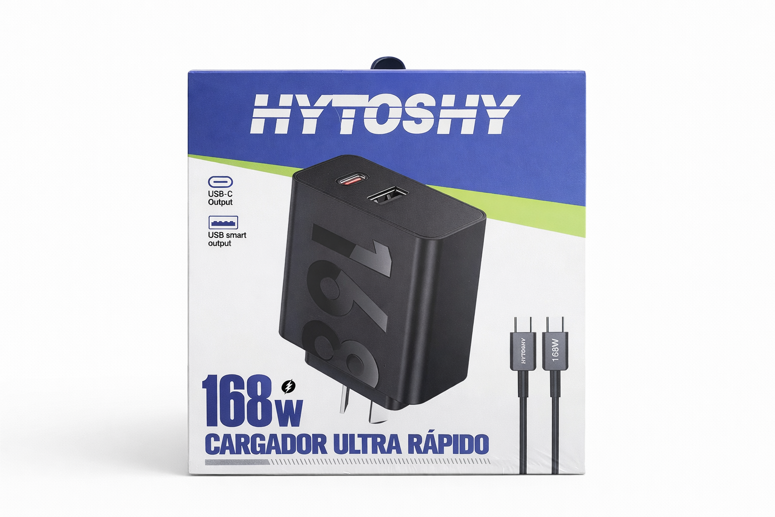 cargador 168w ultra rápido usb c + usb hytoshy potencia máxima cargador 168w ultra rápido usb c + usb hytoshy potencia máxima