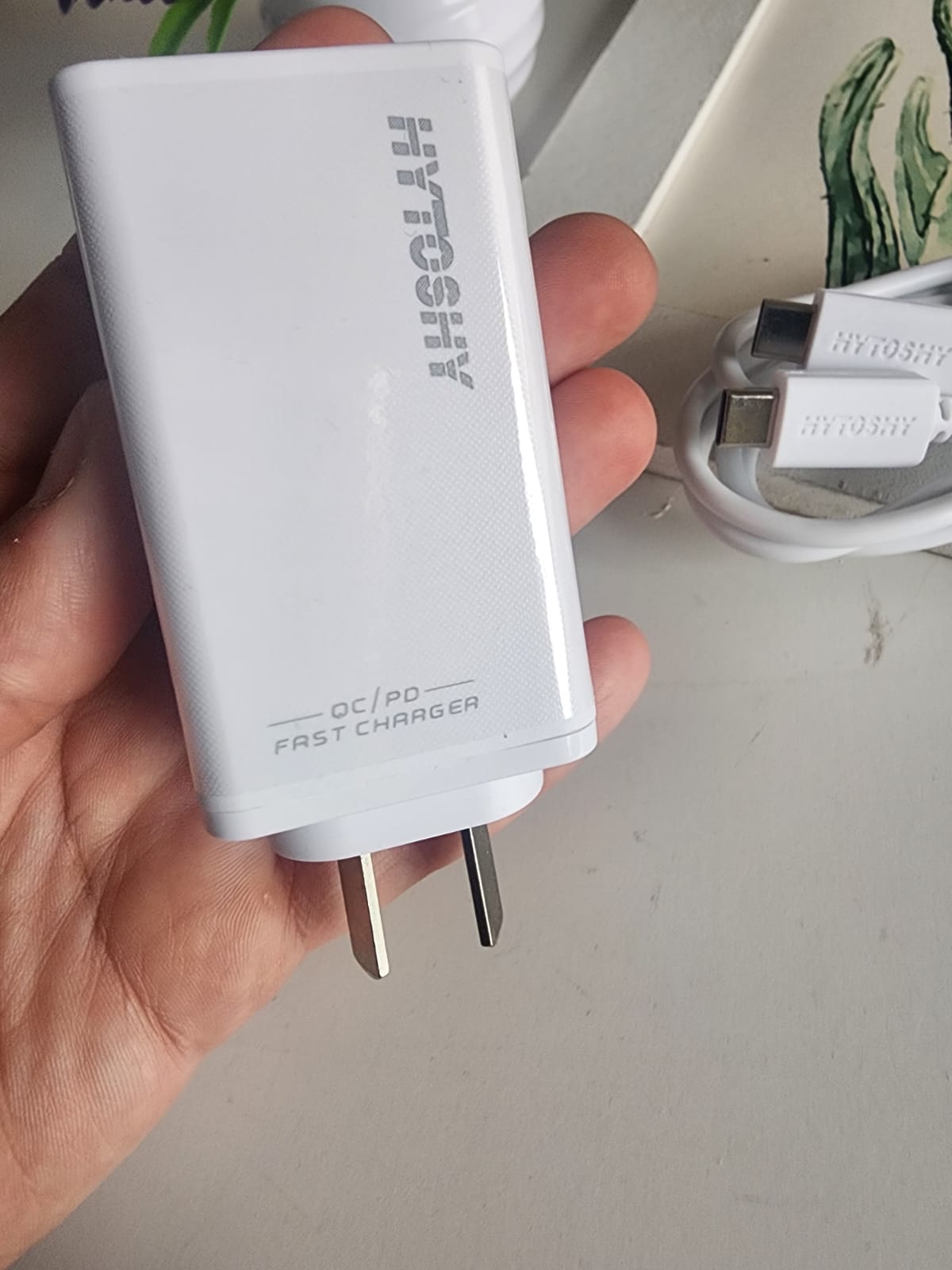 cargador 100w ultra rápido usb c + usb hytoshy con cable tipo c cargador 100w ultra rápido usb c + usb hytoshy con cable tipo c