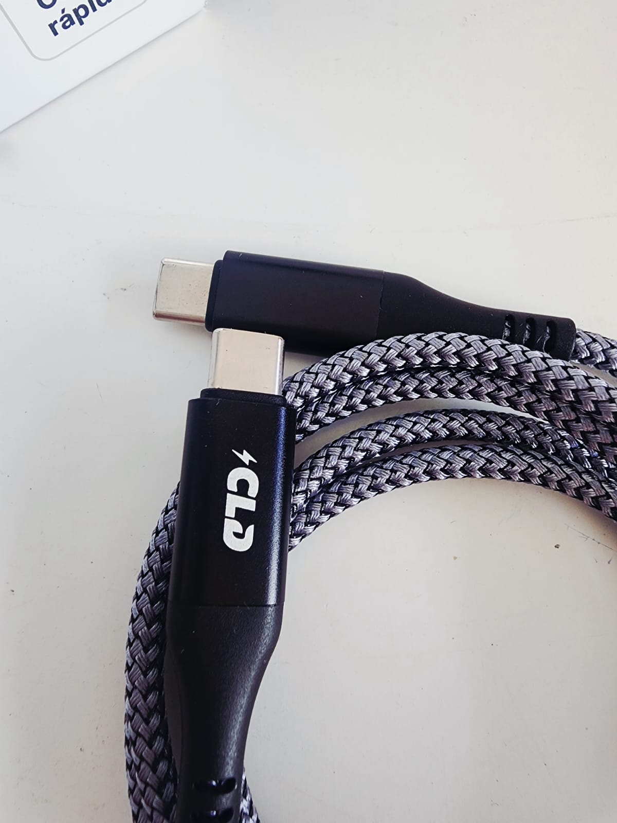 cable cld display charge pro 60w carga rápida 100cm nylon trenzado alta resistencia cable cld display charge pro 60w carga rápida 100cm nylon trenzado alta resistencia