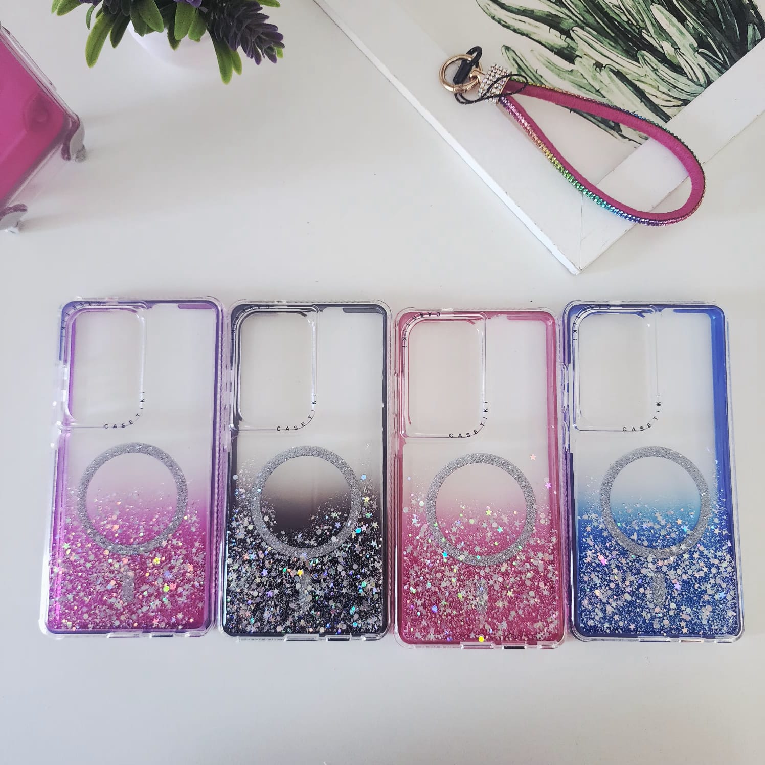 funda dual frame glitter magsafe funda dual frame glitter magsafe
