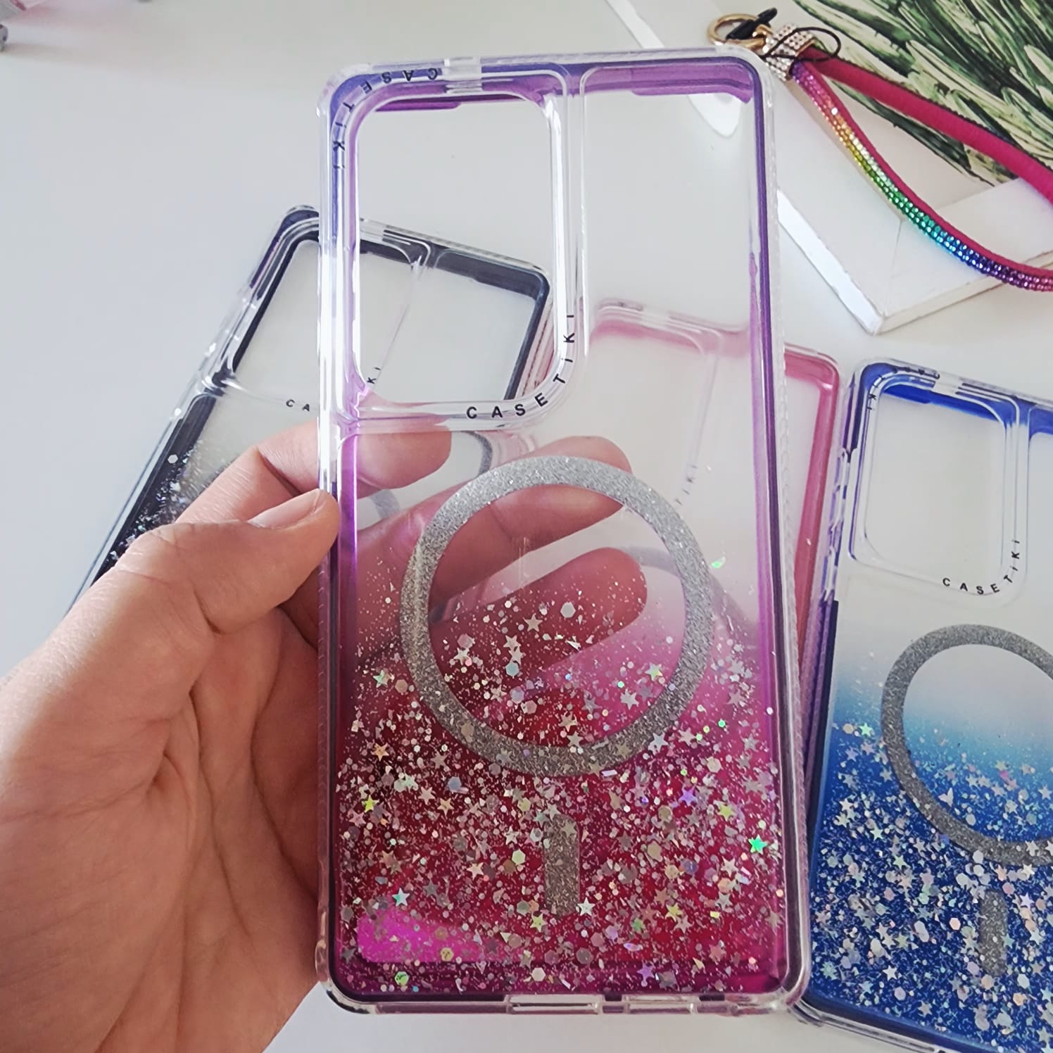 funda dual frame glitter magsafe funda dual frame glitter magsafe