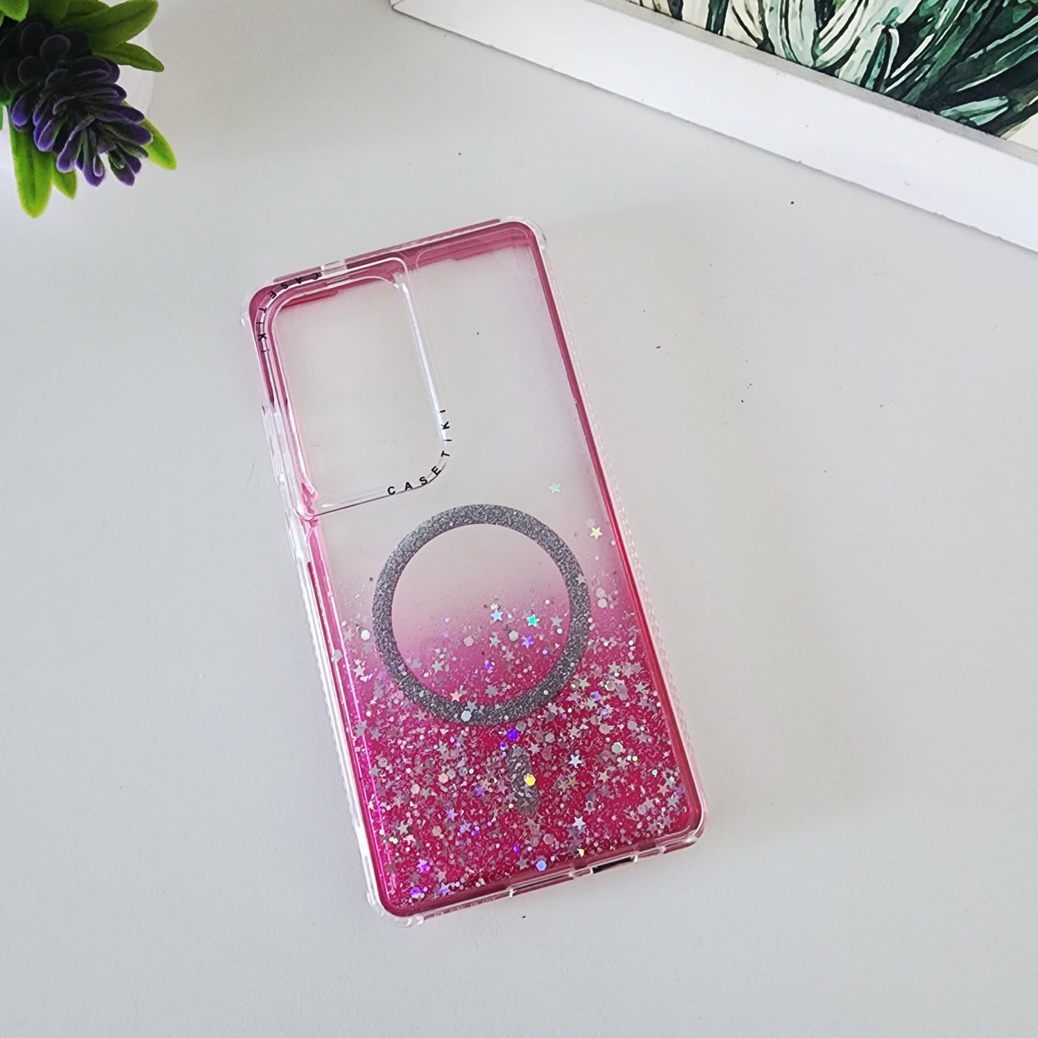 funda dual frame glitter magsafe funda dual frame glitter magsafe