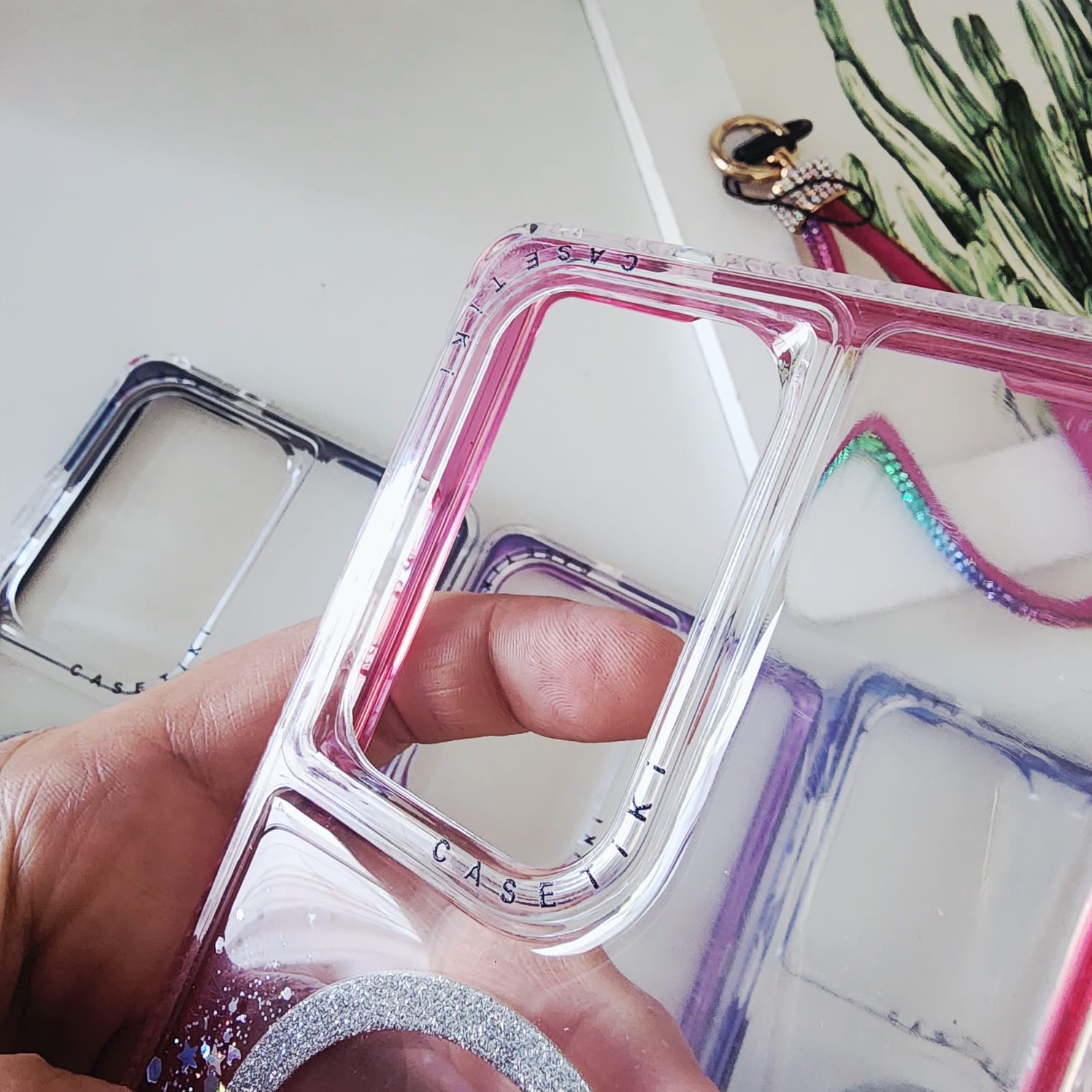 funda dual frame glitter magsafe funda dual frame glitter magsafe